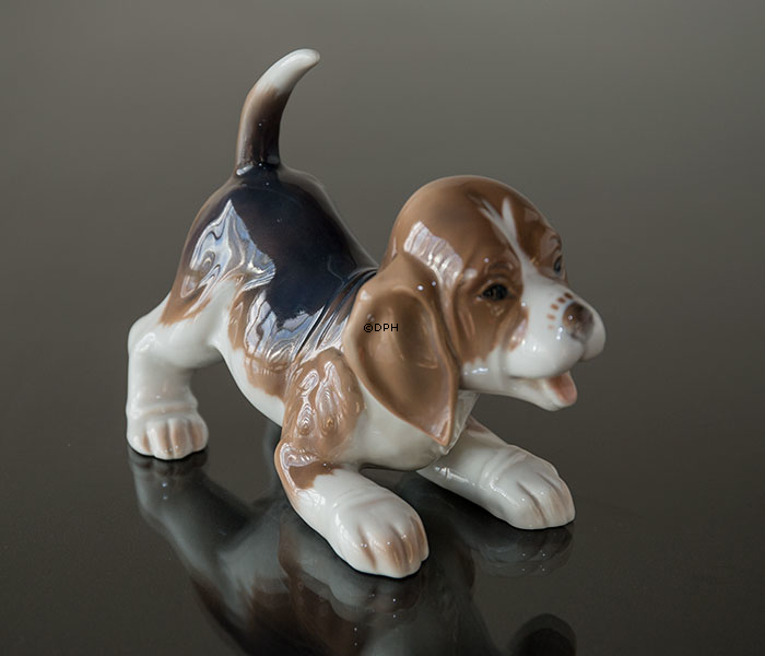 Beagle, Bing & Grøndahl hundefigur nr. 2564 eller 564