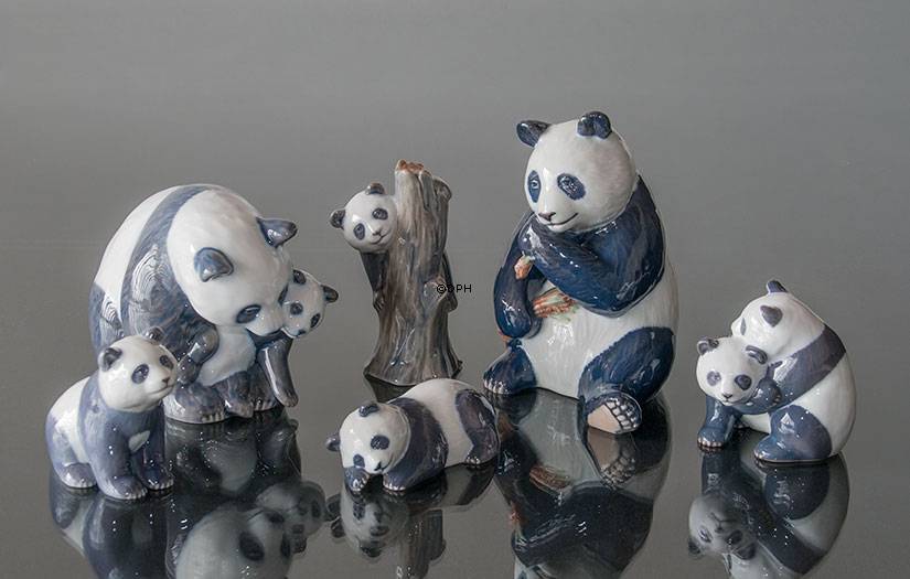 Klatrende Panda, Royal Copenhagen figur nr. 664