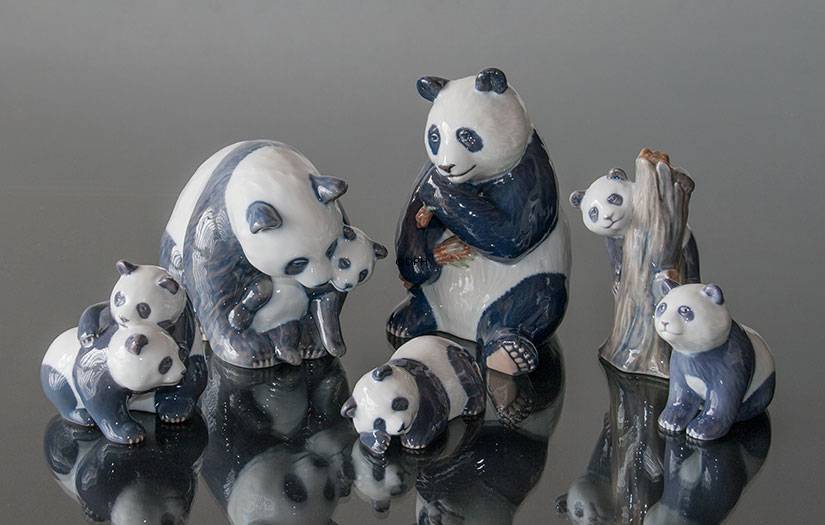 Legende Panda, Royal Copenhagen figur nr. 667