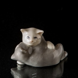 Hannibal and Hager, cats, Royal Copenhagen figurine no. 683