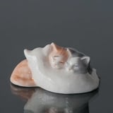 Felix, Fuzzy and Fleur, Cats, Royal Copenhagen figurine no. 684