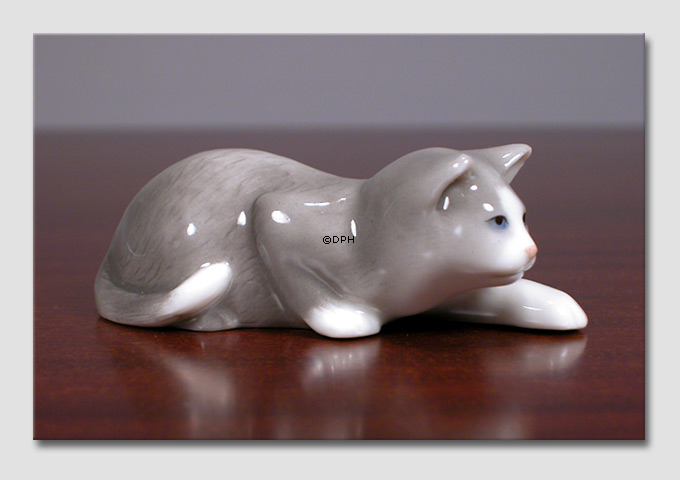 Leo, kat, Royal Copenhagen figur nr. 686