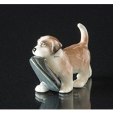 Sanktbernhardshund, Royal Copenhagen hunde figur nr. 744