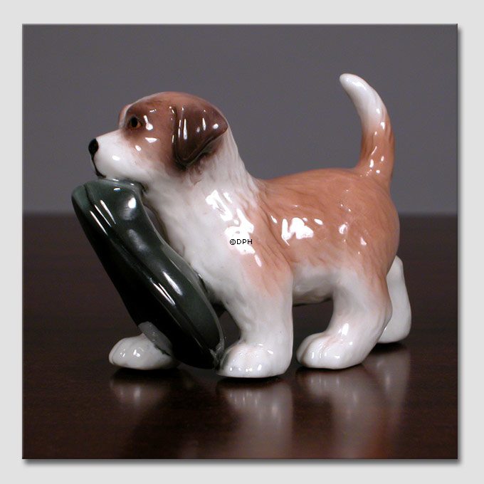 Sanktbernhardshund, Royal Copenhagen hunde figur nr. 744