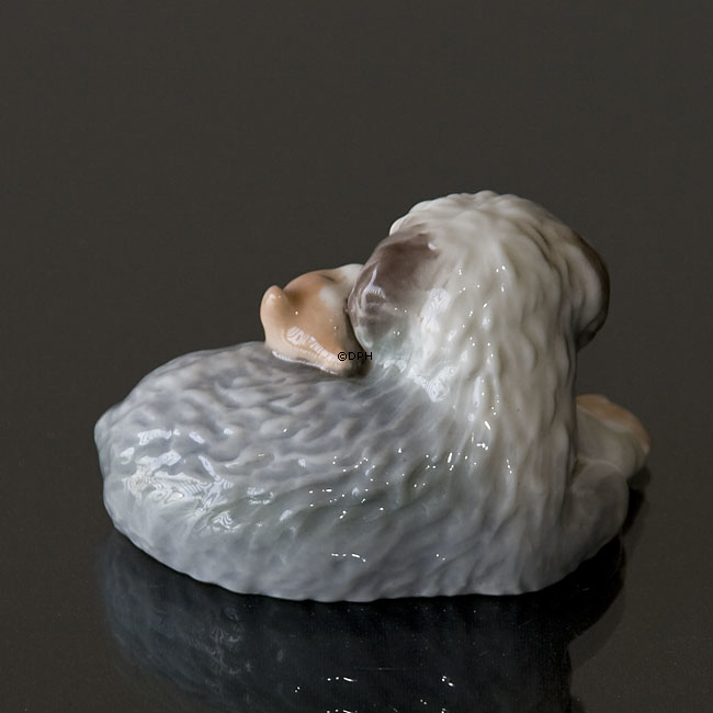 Old English Sheepdog, Royal Copenhagen hunde figur nr. 752