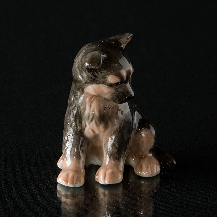 Schæferhund, Royal Copenhagen hunde figur nr. 754