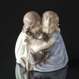 Two Children with Dog, Royal Copenhagen figurine no. 707 or 070