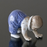 Crawling child learning to stand, Royal Copenhagen figurine no. 1518 or 106