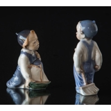 Boy with Broom Learning to Work, Royal Copenhagen figurine no. 3250 or 141