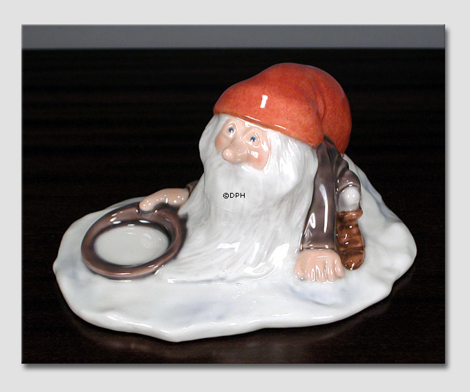 Nisse med risengrød, Wiberg, Royal Copenhagenjule figur nr. 370