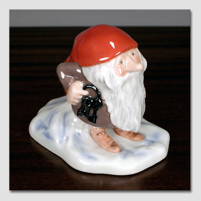 Nisse med nøgle, Wiberg, Royal Copenhagen julefigur nr. 371
