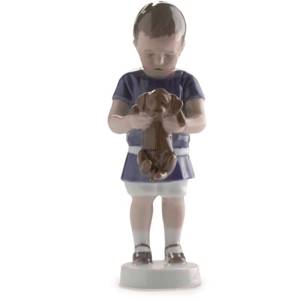Ole, Dreng der holder en hund, Bing & Grøndahl figur nr. 1747 | Nr. 1021422 | Alt. B1747 | DPH Trading