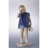 Spilt Milk, Girl standing with spilt Milk, Bing & grondahl figurine no. 2246 or 466