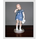 Spilt Milk, Girl standing with spilt Milk, Bing & grondahl figurine no. 2246 or 466