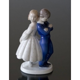 Pardon Me, Girl and Boy shy first meeting, Bing & grondahl figurine no. 2372 or 490