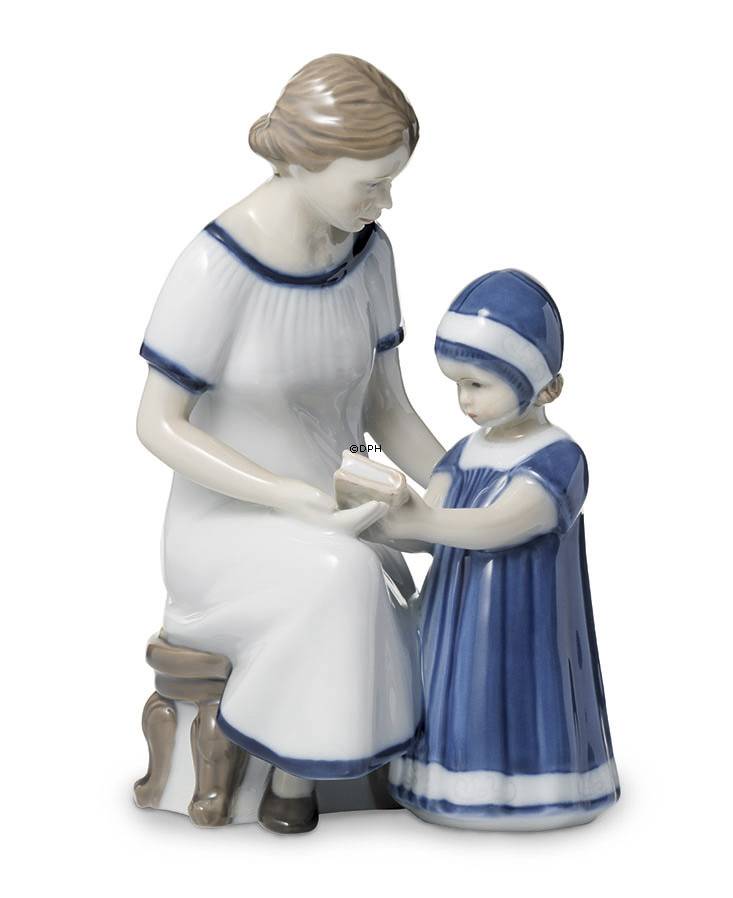 Else med sin mor, Royal Copenhagen figur nr. 668