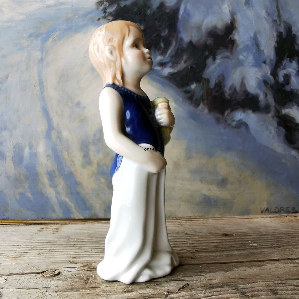 Else i badedragt, Pige stående i badedragt Royal Copenhagen figur nr. 678