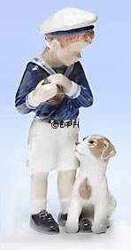 Jens med hund, Royal Copenhagen figur nr. 683