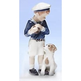 Jens with dog, Royal Copenhagen figurine no. 683