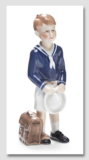 Jens´ første skoledag, Royal Copenhagen figur nr. 685