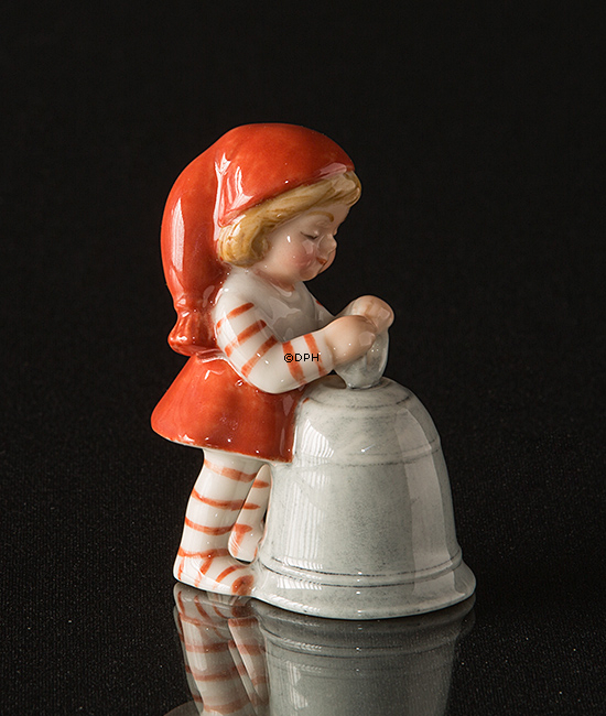 Royal Copenhagen nisse med klokke julefigur nr. 793