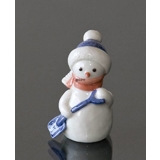 Schneemann Junge mit Schaufel, Royal Copenhagen Winter Serie Figur Nr. 770