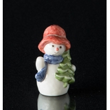 Snowman Girl with Christmas Tree, Royal Copenhagen winter series figurine no. 772