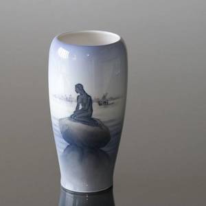 Vase med Den Lille Havfrue, Royal Copenhagen | Nr. 1024381 | Alt. R4463 | DPH Trading