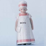 Else, Pige med hvid kjole med rosa bort, Bing & Grøndahl figur nr. 404