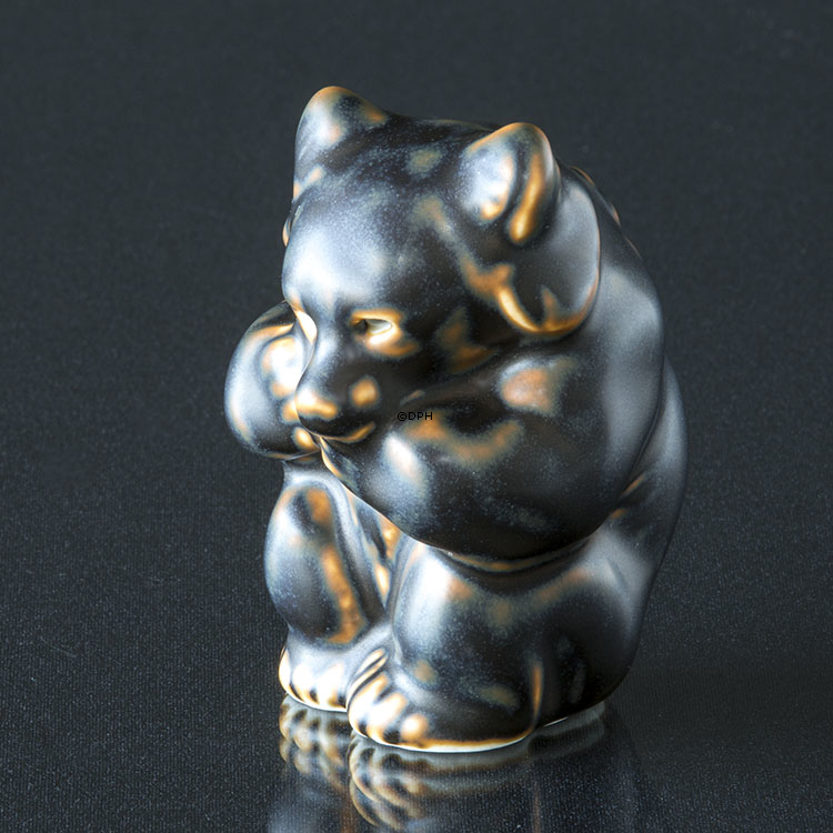 Bjørneunge, stentøjsfigur, Royal Copenhagen nr. 21435 eller 235