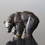 Bear standing looking powerfull, Royal Copenhagen stoneware figurine no. 21519 or 237