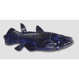 Blå fisk, lige, Royal Copenhagen figur nr. 311