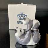 Royal Copenhagen Jahresfigur 2022, Panda mit ihrem Jungen