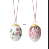 Easter Egg with Red clover and red clover petals, 2 pcs., Royal Copenhagen Easter 2023