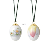 Easter Egg with water lily and water lily petals, 2 pcs., Royal Copenhagen Easter 2023