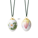 Easter Egg with water lily and water lily petals, 2 pcs., Royal Copenhagen Easter 2023