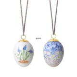 Easter Egg with Grape hyacinth and pearl hyacinth petals, 2 pcs., Royal Copenhagen Easter 2023