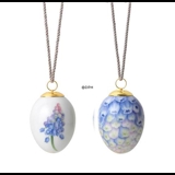 Easter Egg with Grape hyacinth and pearl hyacinth petals, 2 pcs., Royal Copenhagen Easter 2023