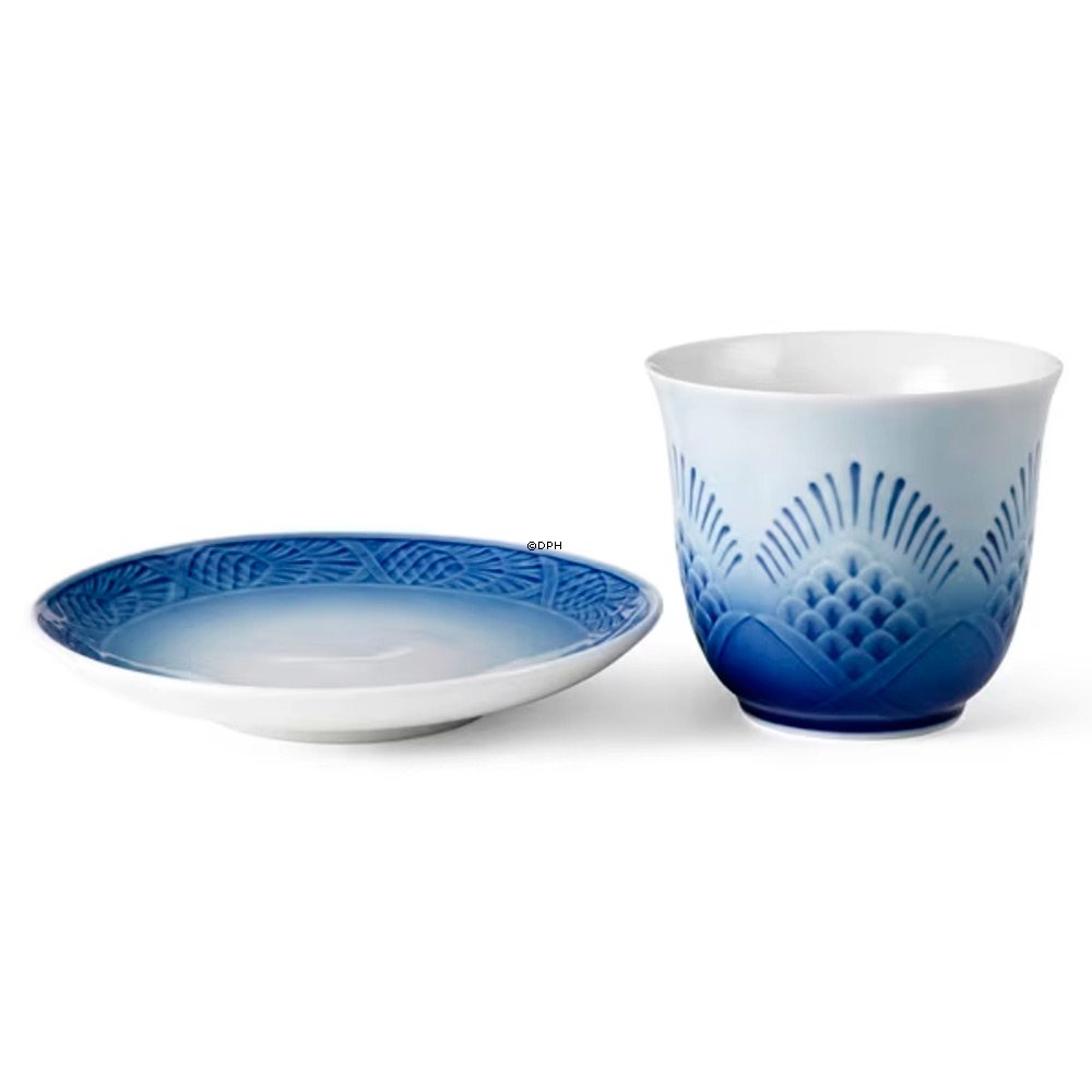 2024 Royal Copenhagen Termokop med underkop 26cl.