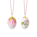 Easter Egg with Apple Blossom Buds and Petals, 2 pcs., Royal Copenhagen Easter 2024