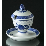 Royal Copenhagen/Aluminia  Tranquebar, blue, mustard jar no. 11/1010