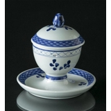 Royal Copenhagen/Aluminia  Tranquebar, blue, mustard jar no. 11/1010