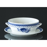 Royal Copenhagen/Aluminia  Tranquebar, blue, Sauce boat without lid