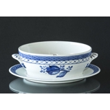 Royal Copenhagen/Aluminia  Tranquebar, blue, Sauce boat without lid