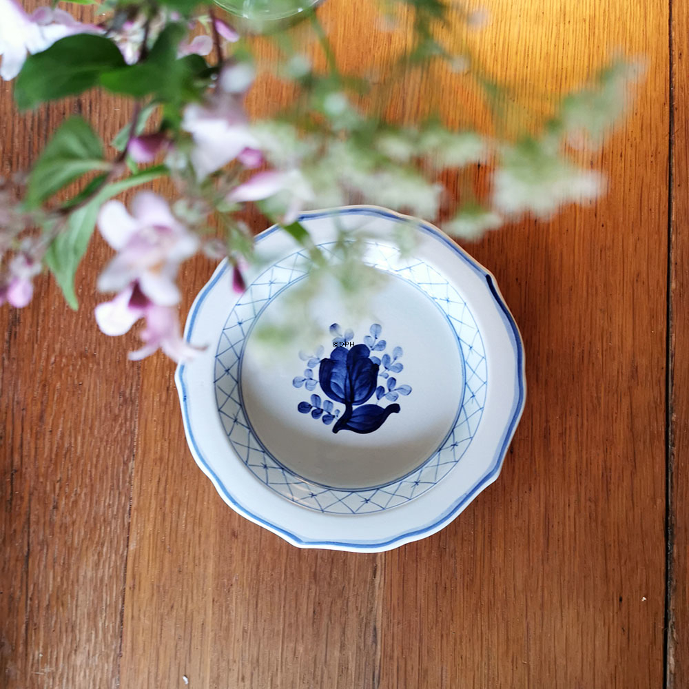 Royal Copenhagen/Aluminia Tranquebar, blå, rund skål nr. 11/1120