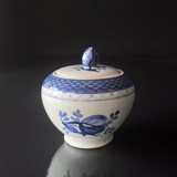 Royal Copenhagen/Aluminia Tranquebar, blå, skål med låg fx. sukkerskål nr. 11/1132