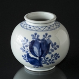 Royal Copenhagen/Aluminia Tranquebar, blå, rund Vase nr. 11/1163