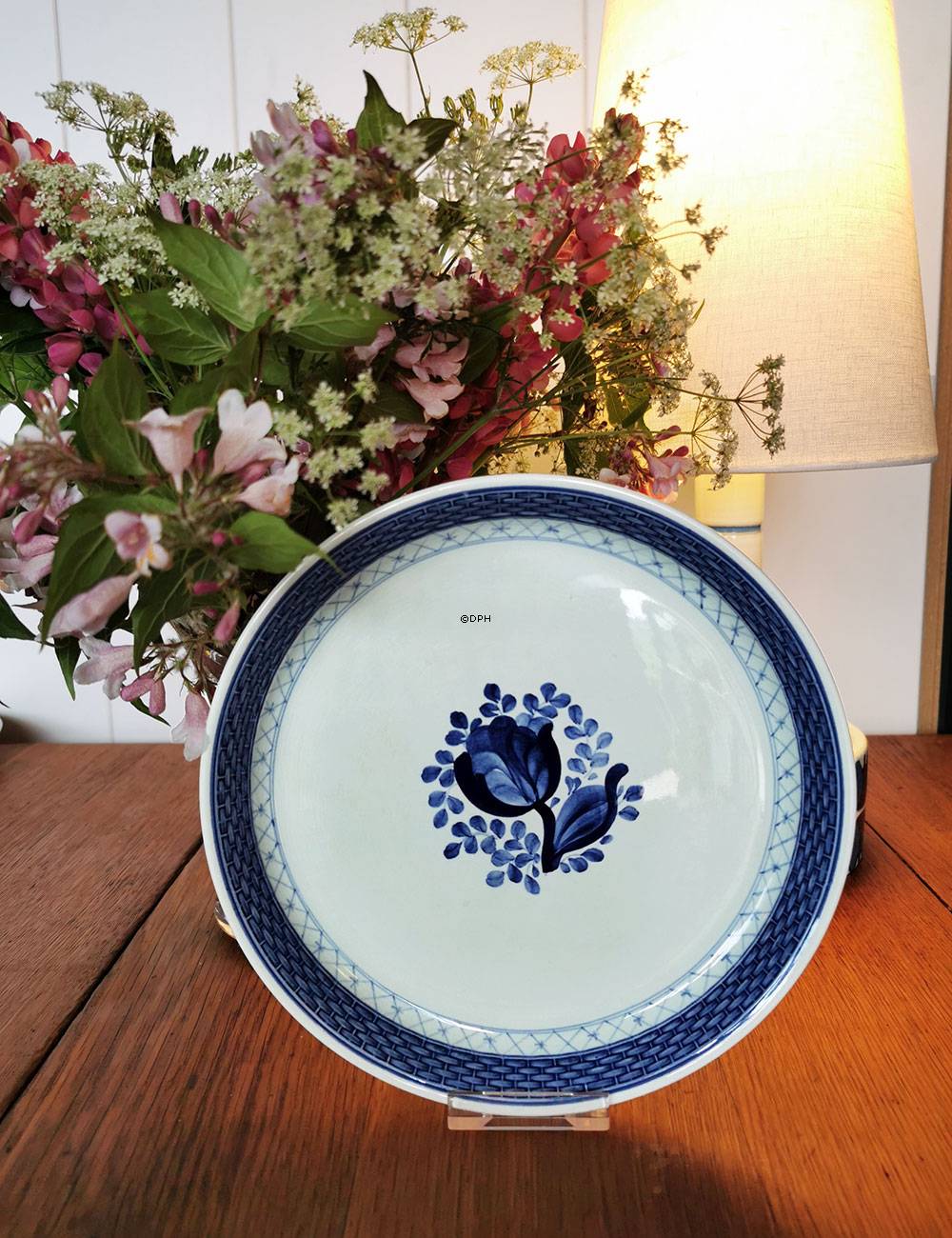 Royal Copenhagen/Aluminia Tranquebar, rundt fad nr. 11/1195