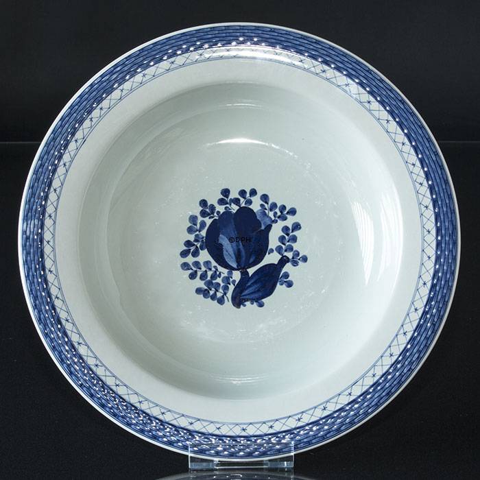 Royal Copenhagen/Aluminia  Tranquebar, blå, frugtskål nr. 11/1203, 33cm