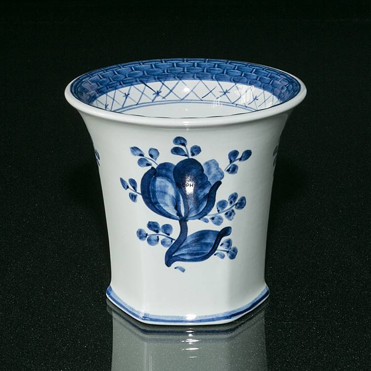 Royal Copenhagen/Aluminia Tranquebar, blå, vase nr. 11/1239